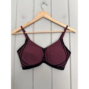Honeylove Silhouette Bra S Smalll Fig Maroon Black Velvet Wireless Seamless